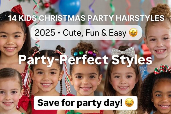 14 Kids Christmas Party Hairstyles 2025: Cute, Fun & Easy