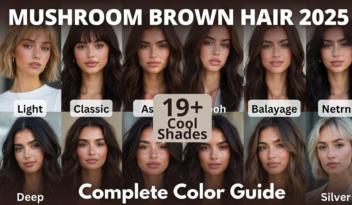 19+ Mushroom Brown Hair Color 2026: Cool Shades Guide