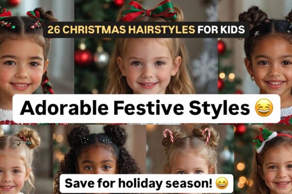 26 Adorable Christmas Hairstyles for Kids to Celebrate the Festive Season