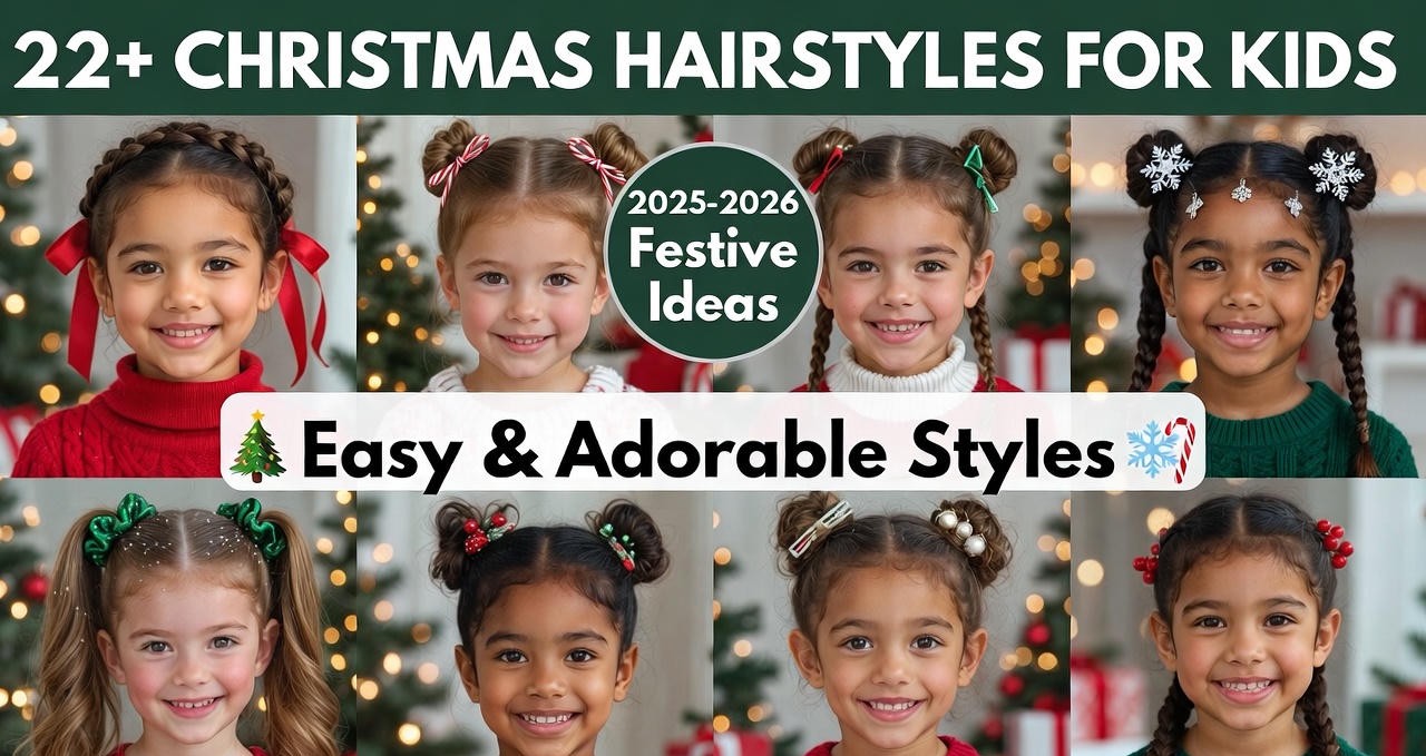 22+ Christmas Hairstyles for Kids in 2025-2026
