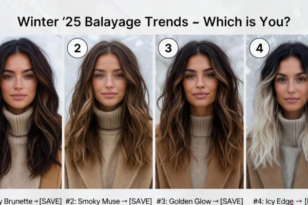 Brunette Balayage Winter 2025–2026 Hair Color Inspiration