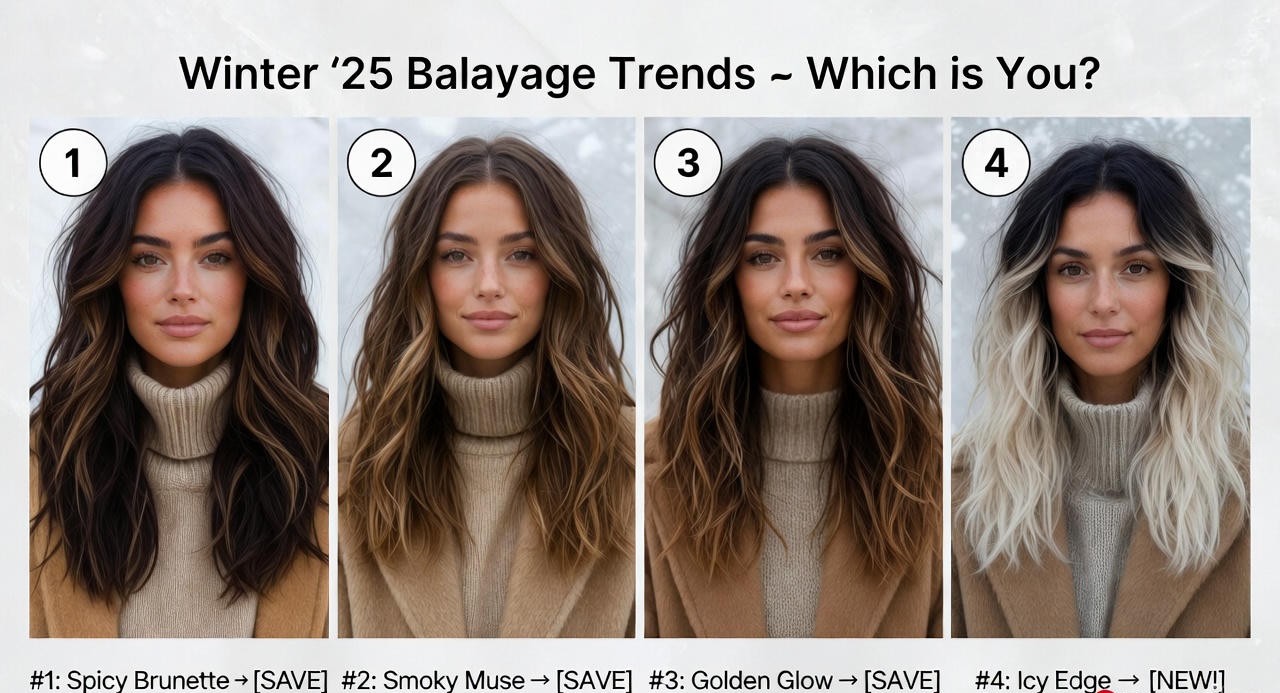 Brunette Balayage Winter 2025–2026 Hair Color Inspiration