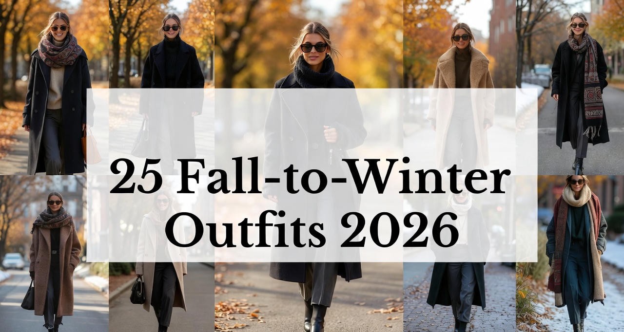 25 Fall-to-Winter Outfits 2026: Chic, Timeless & Effortlessly Stylish
