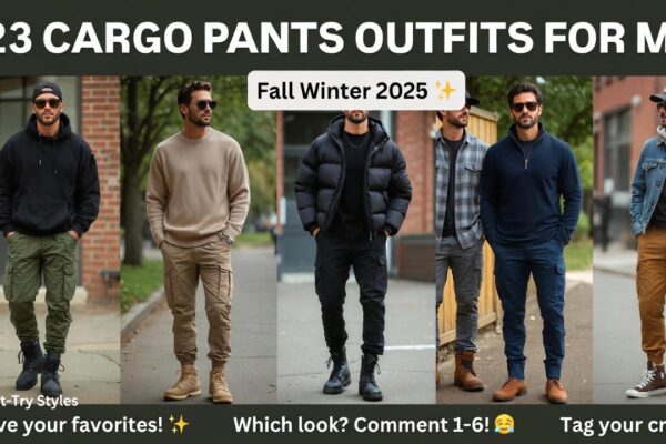 23 Must-Try Fall Winter Cargo Pants Outfits for Men