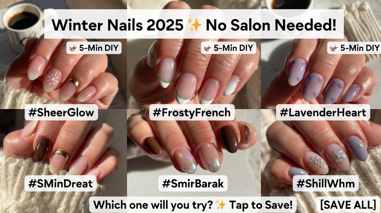 Winter Nails Easy Design and Color 2025 Trends