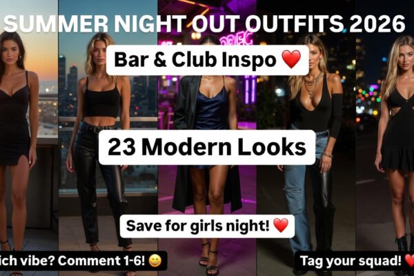 23 Modern Going Out Outfits for Summer 2026 Night Bar Inspo