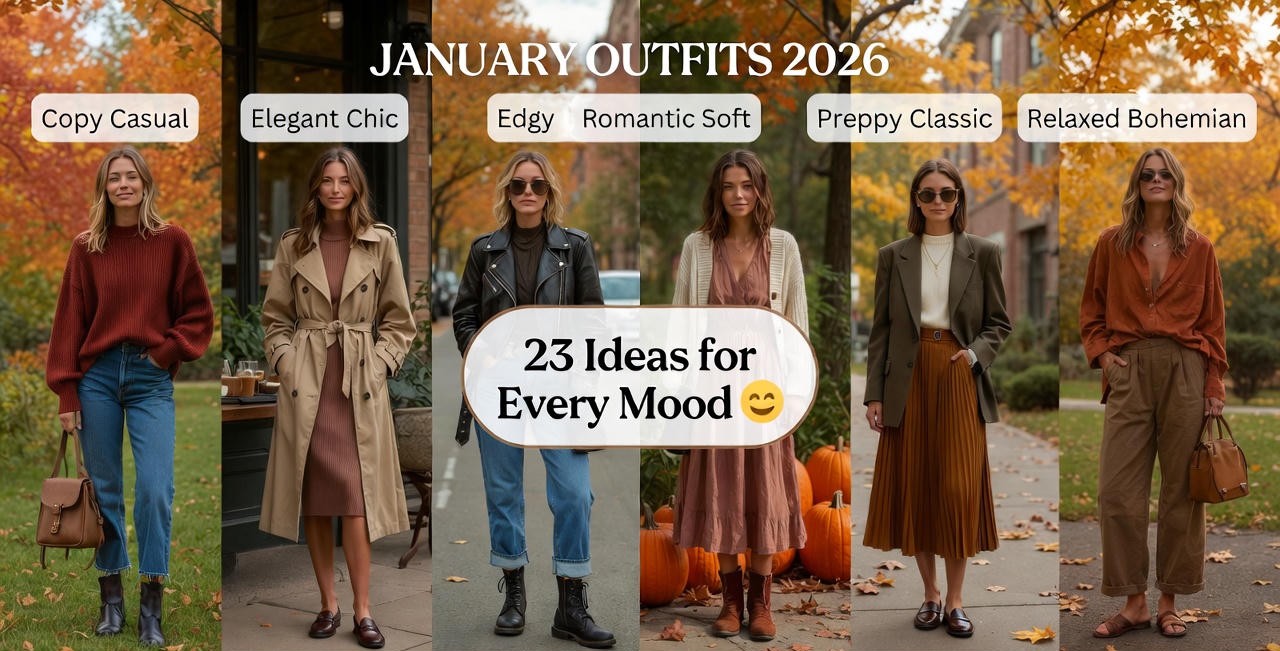 What to Wear This January: 23 Outfits Ideas 2026 for Every Style Mood