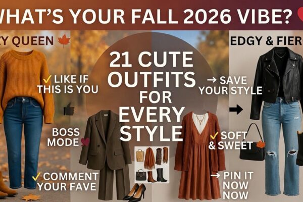 21 Fall Fashion 2026: Cute Outfits Women Will Love for Every Style & Season