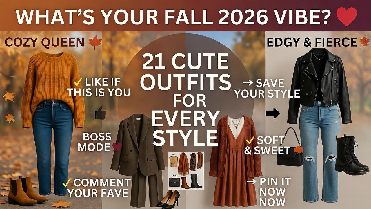 21 Fall Fashion 2026: Cute Outfits Women Will Love for Every Style & Season