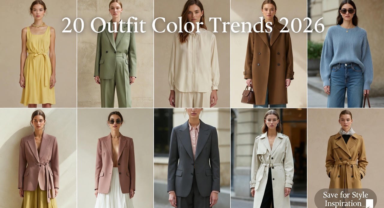 20 Outfit Color Trends 2026 You'll See Everywhere