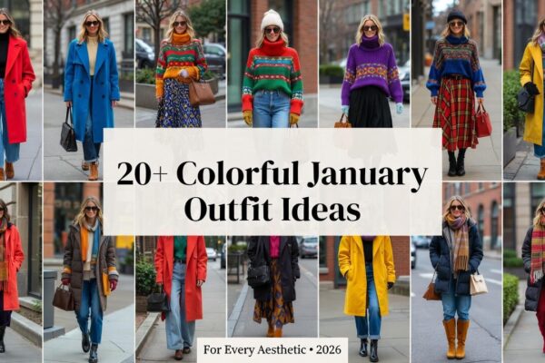 20+ Trendy Colorful January Outfit Ideas 2026 for Every Aesthetic