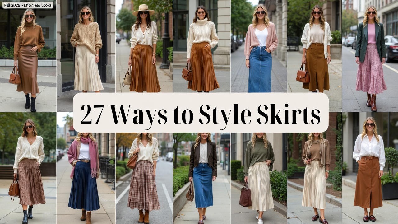 27 Ways to Style Skirts Fall 2026: Effortless Looks