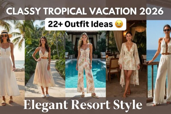 22+ Vacation Outfit Ideas 2026: Classy Tropical Style Inspo