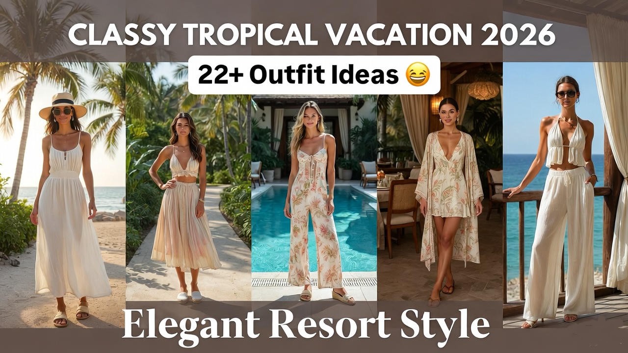 22+ Vacation Outfit Ideas 2026: Classy Tropical Style Inspo