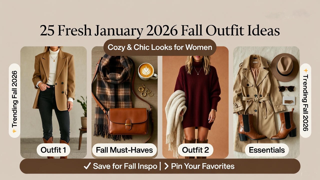 25 Fresh January 2026 Fall Outfit Ideas for Women