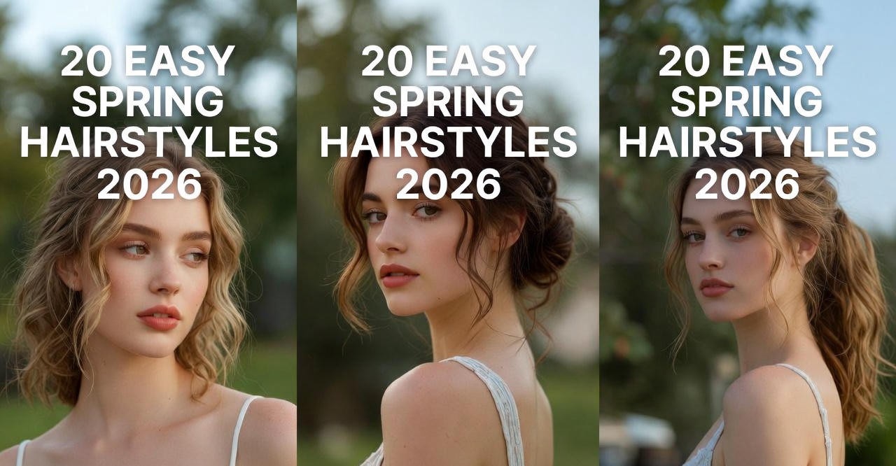 20 Easy Spring Hairstyles for Women 2026: Cute and Quick
