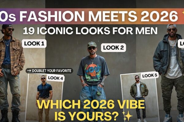 19 Iconic 90s Fashion Looks for Men: Effortless Style for 2026