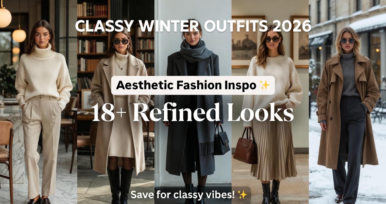 18+ Fashion Inspo Only 2026 for Classy Aesthetic Winter Outfits