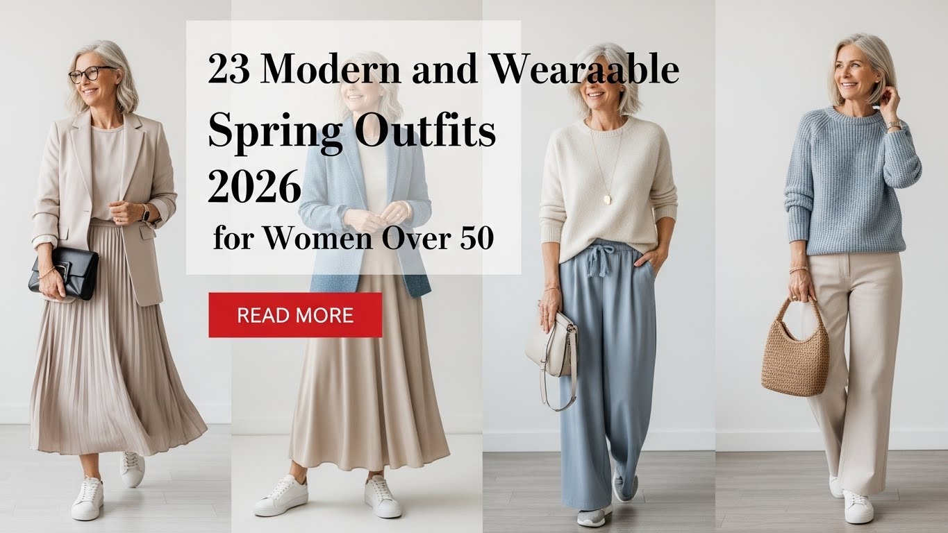 23 Modern and Wearable Spring Outfits 2026 for Women Over 50