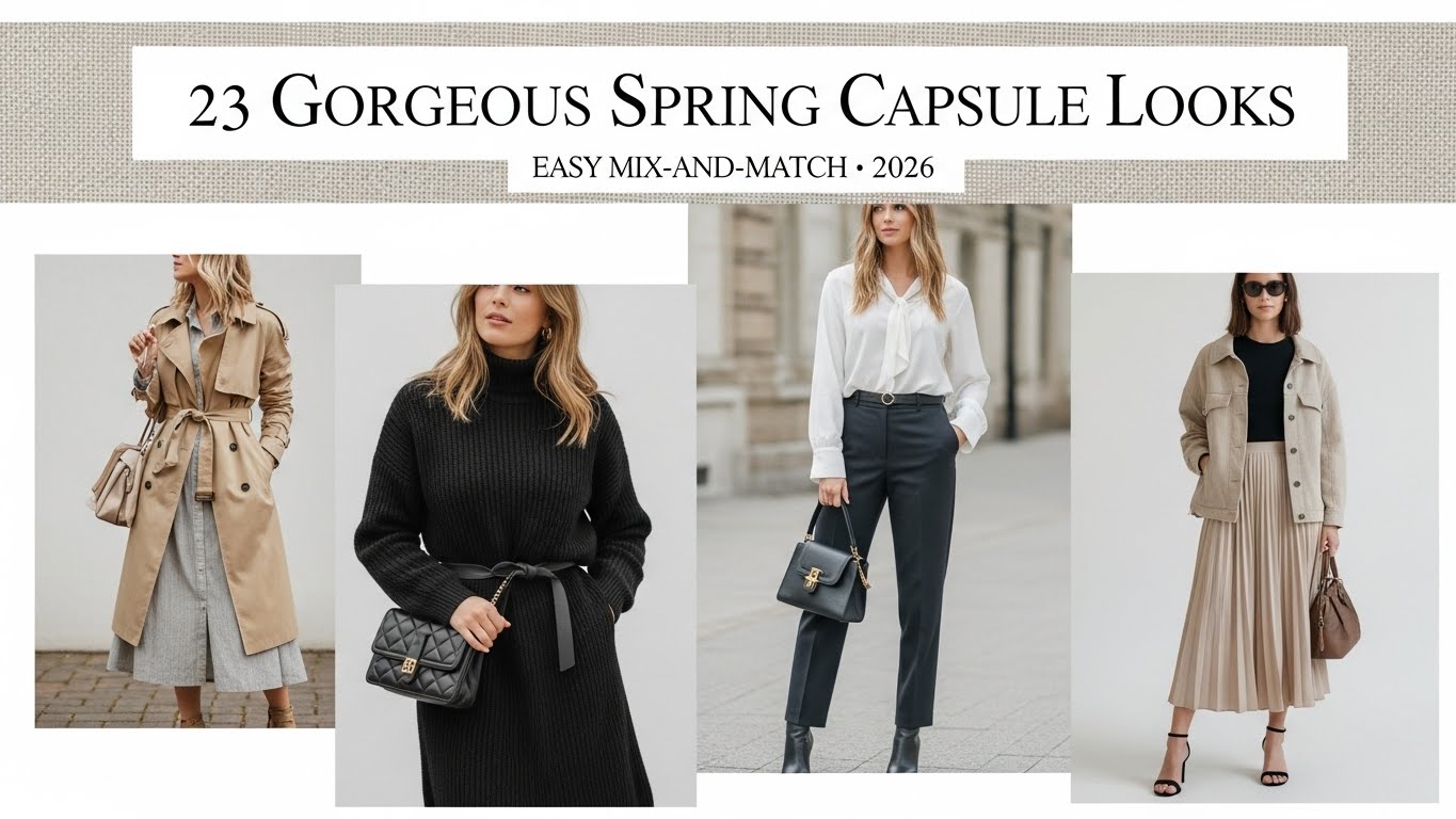 23 Gorgeous Spring Wardrobe Looks 2026: Capsule Style