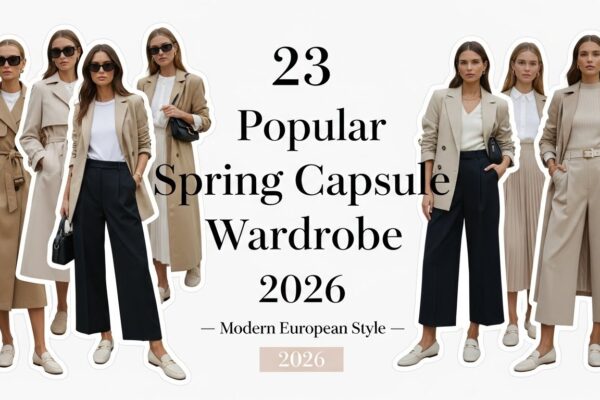 23 Popular Spring Capsule Wardrobe 2026: Modern European Style