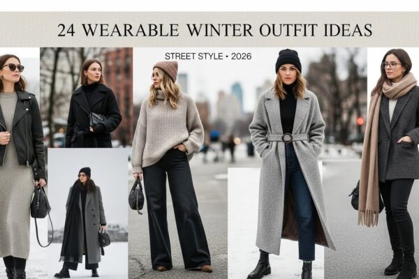 24 Winter Fashion Outfit Ideas 2026: Street Style Wearable Looks