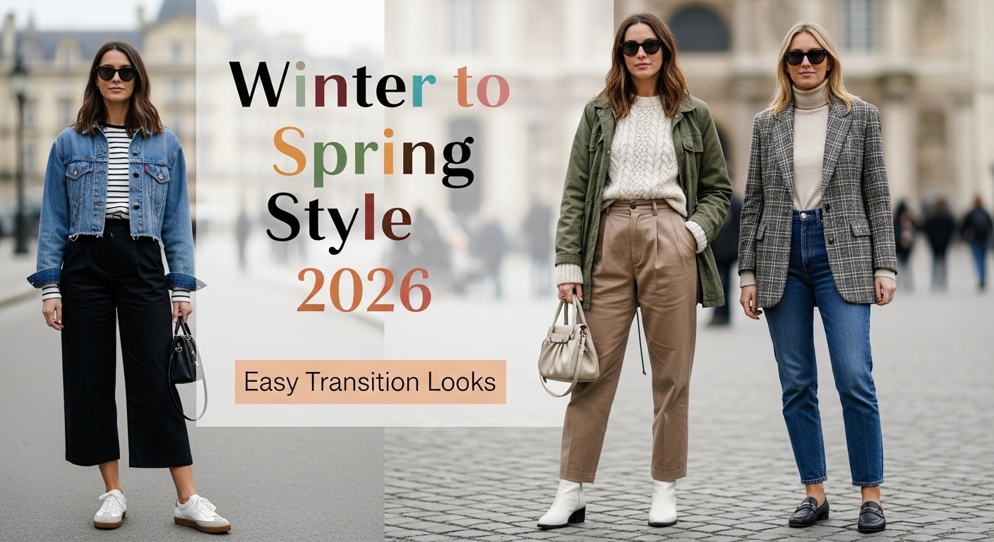 Winter to Spring Outfits 2026: 21 Easy Transition Looks
