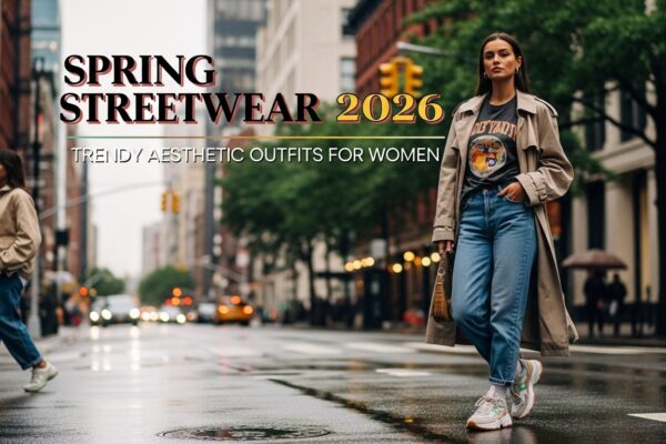 23 Trendy Spring Streetwear Aesthetic Outfits 2026 for Women