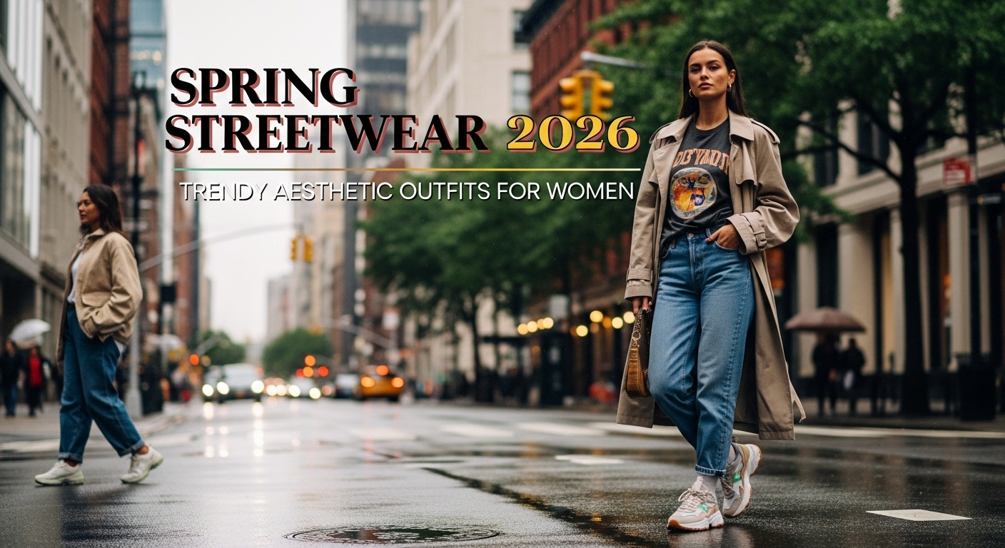 23 Trendy Spring Streetwear Aesthetic Outfits 2026 for Women