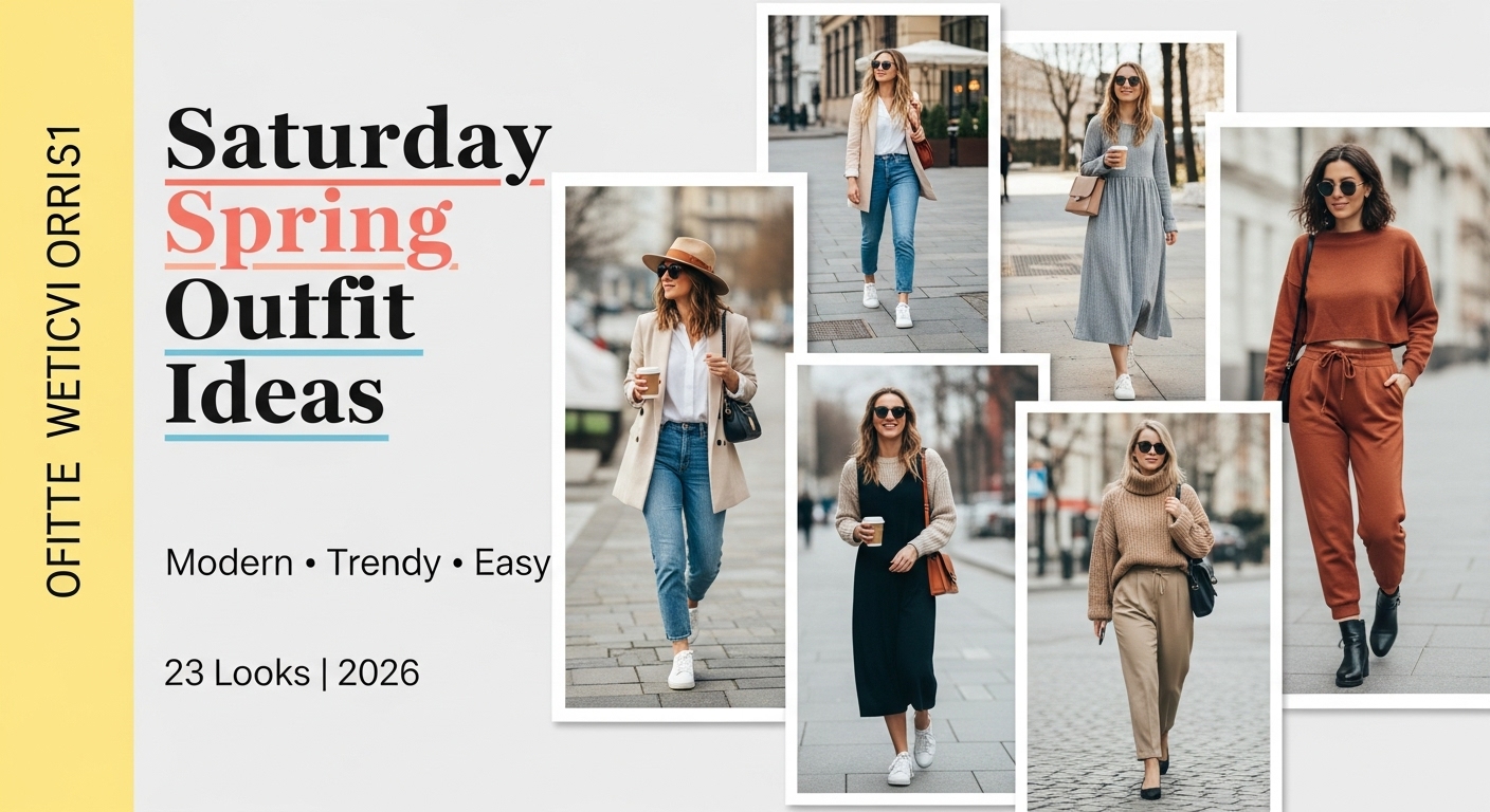 23 Saturday Spring Outfit Ideas 2026 That Feel Modern, Trendy & Easy to Wear