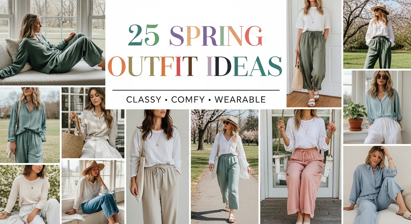 Classy Comfy Spring Outfits 2026: 25 Effortless Everyday Looks