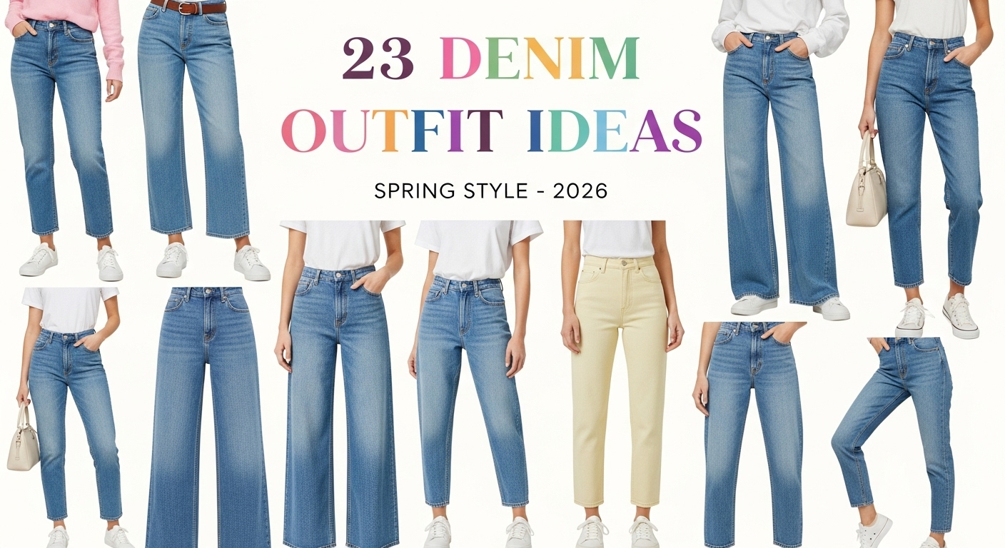 Must-Have Spring Jeans Outfits 2026: 23 Casual & Classy Denim Looks