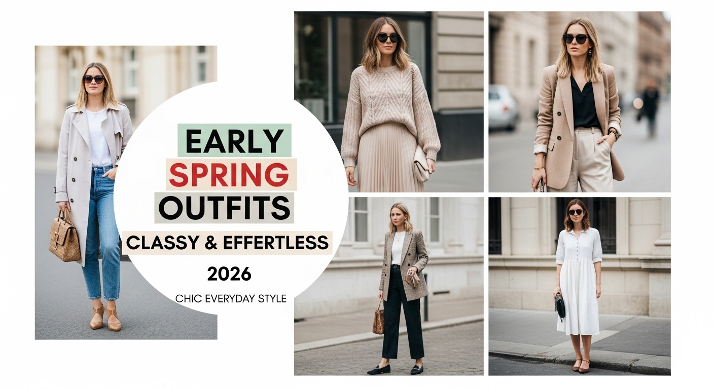 23 Classy Early Spring Outfit Ideas 2026 for Effortless European Style