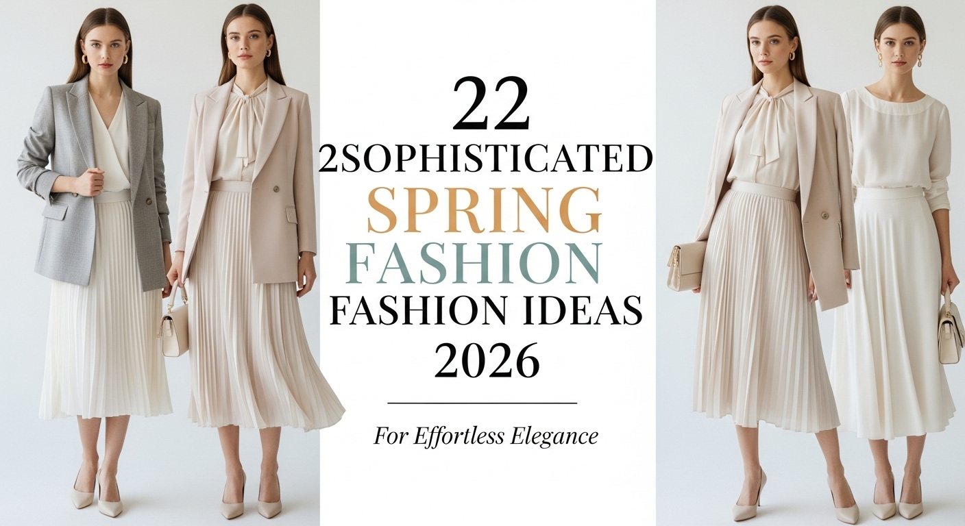 22 Sophisticated Spring Fashion Ideas 2026 for Effortless Elegance
