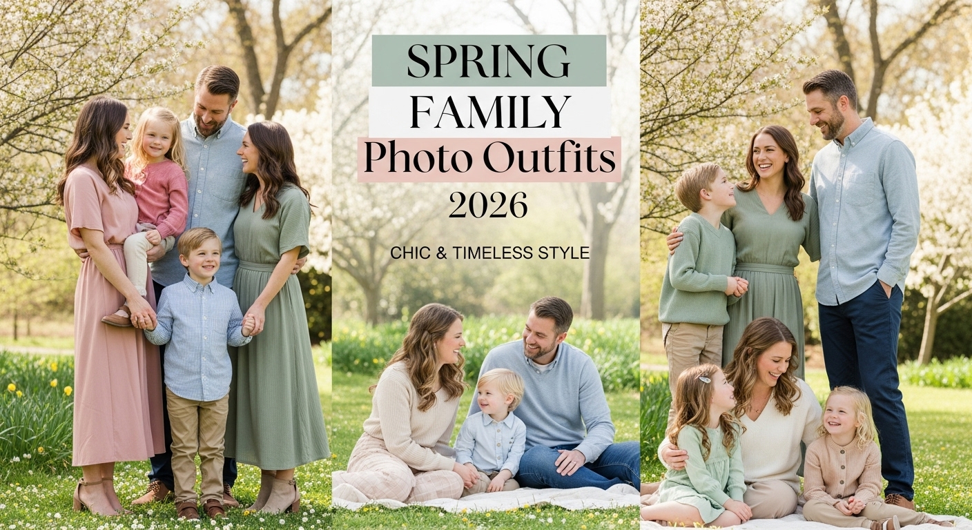 23 Spring Family Photo Outfit Ideas 2026 That Look Chic & Timeless