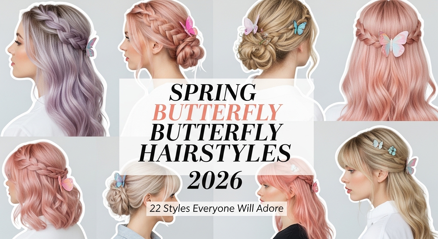 Spring Butterfly Hairstyles 2026 – 22 Styles Everyone Will Adore