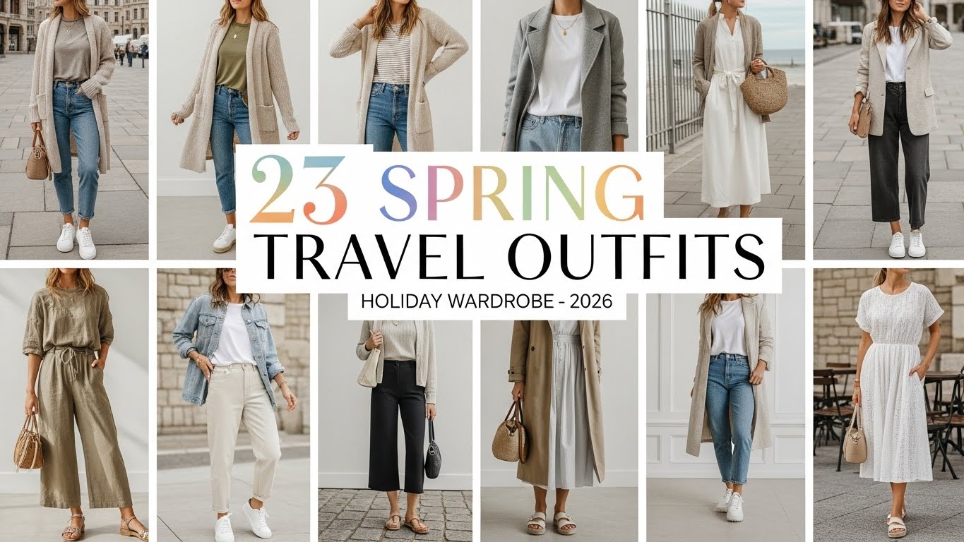 23 Travel-Ready Spring Outfits 2026 for Your Holiday Wardrobe
