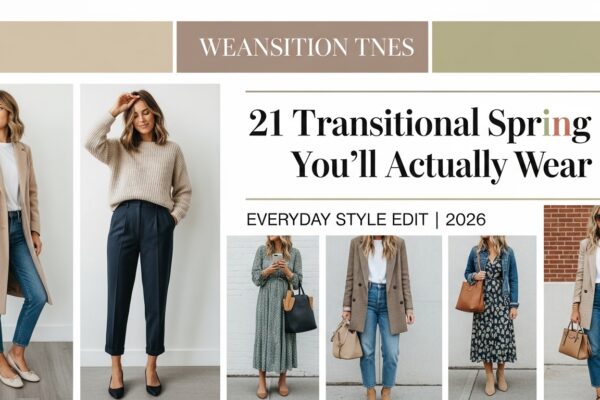Must-Have Spring Transition Outfits 2026: 21 Real-Life Style Looks