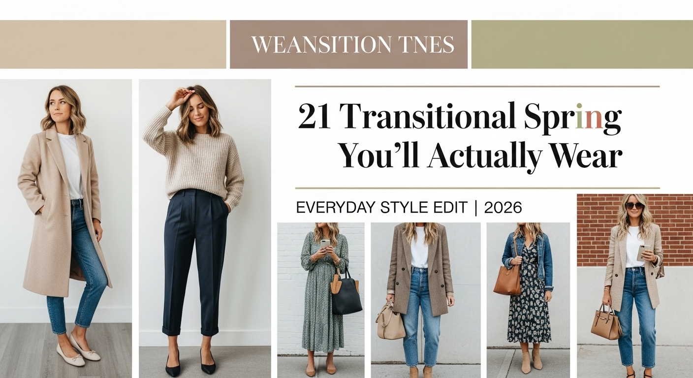 Must-Have Spring Transition Outfits 2026: 21 Real-Life Style Looks