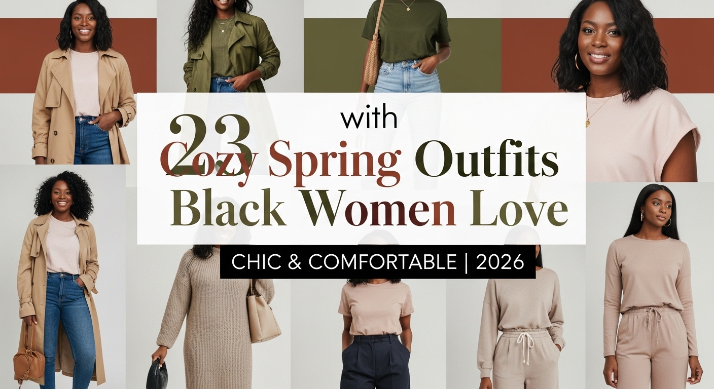 23 Spring Outfit Ideas 2026 for Black Women That Feel Cozy & Chic