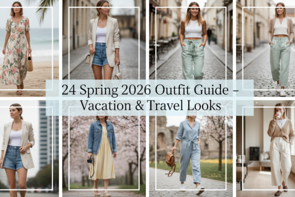 Spring 2026 Outfit Guide: 24 Radiant Vacation and Travel Looks for Women