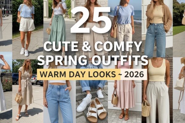 25 Cute & Comfy Spring Outfits for Warm Days 2026: Looks You'll Actually Want to Wear