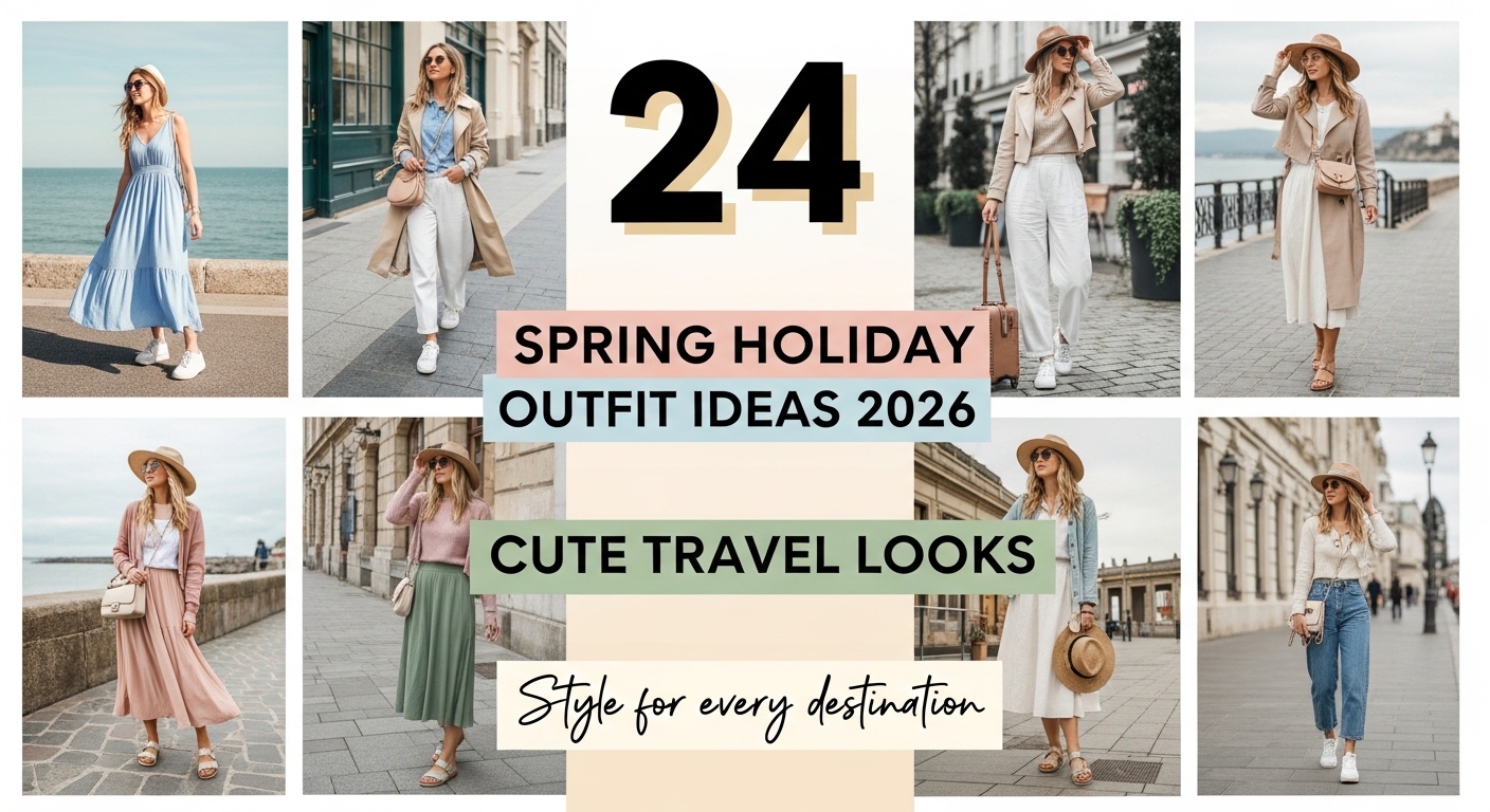 Spring Holiday Outfit Ideas 2026 – 24 Cute Travel Looks