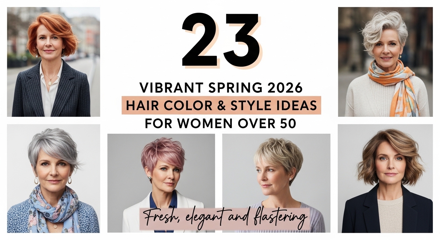 23 Vibrant Spring 2026 Hair Color and Style Ideas for Women Over 50