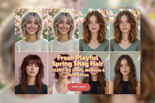 Fresh Playful Spring Shag Hair 2026 – 22 Short, Medium & Long Ideas