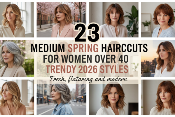 Medium Spring Haircuts for Women Over 40 – 23 Trendy 2026 Styles to Try