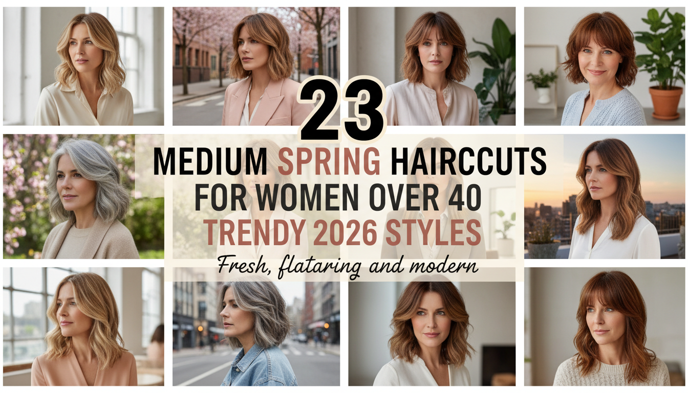 Medium Spring Haircuts for Women Over 40 – 23 Trendy 2026 Styles to Try