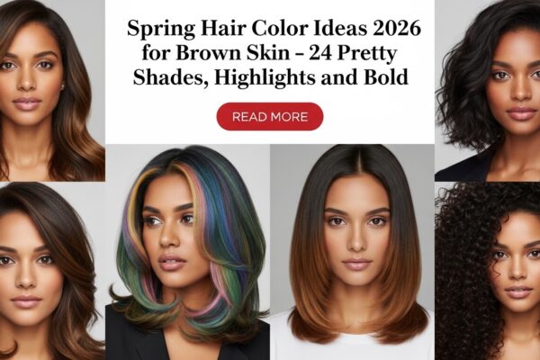 Spring Hair Color Ideas 2026 for Brown Skin – 24 Pretty Shades Highlights and Bold