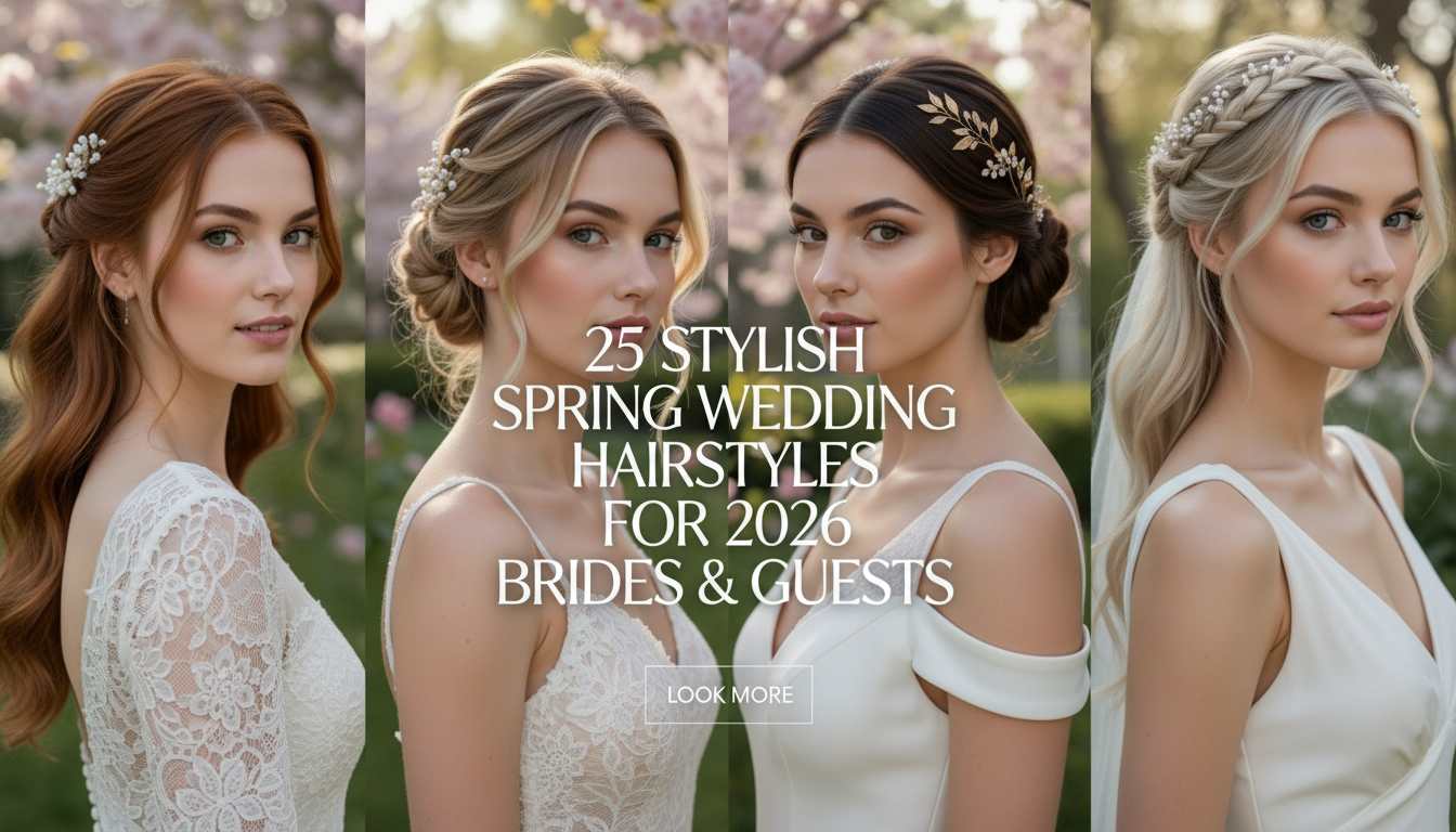 Spring Wedding Hair 2026: 25 Beautiful Styles for Bride, Guest & Bridesmaid