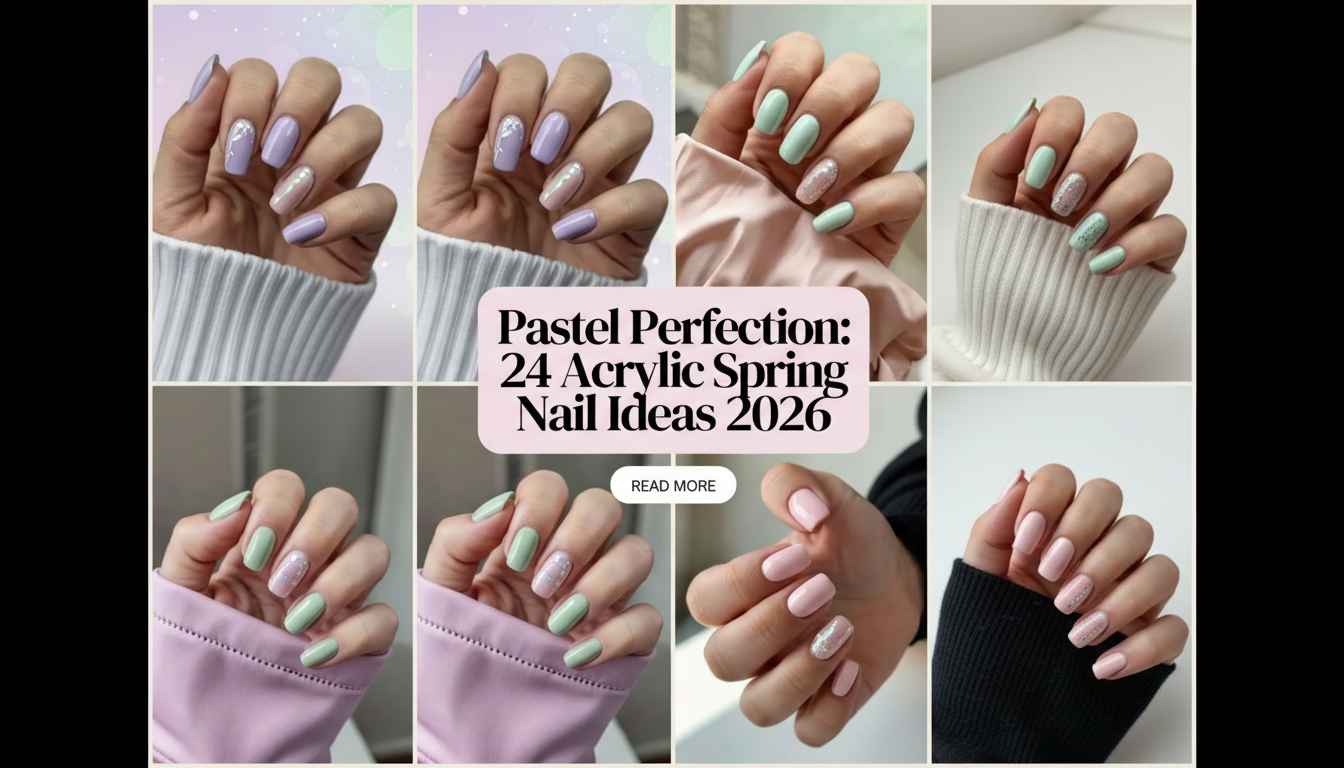 24 Soft & Stylish Pastel Acrylic Nails for Spring 2026